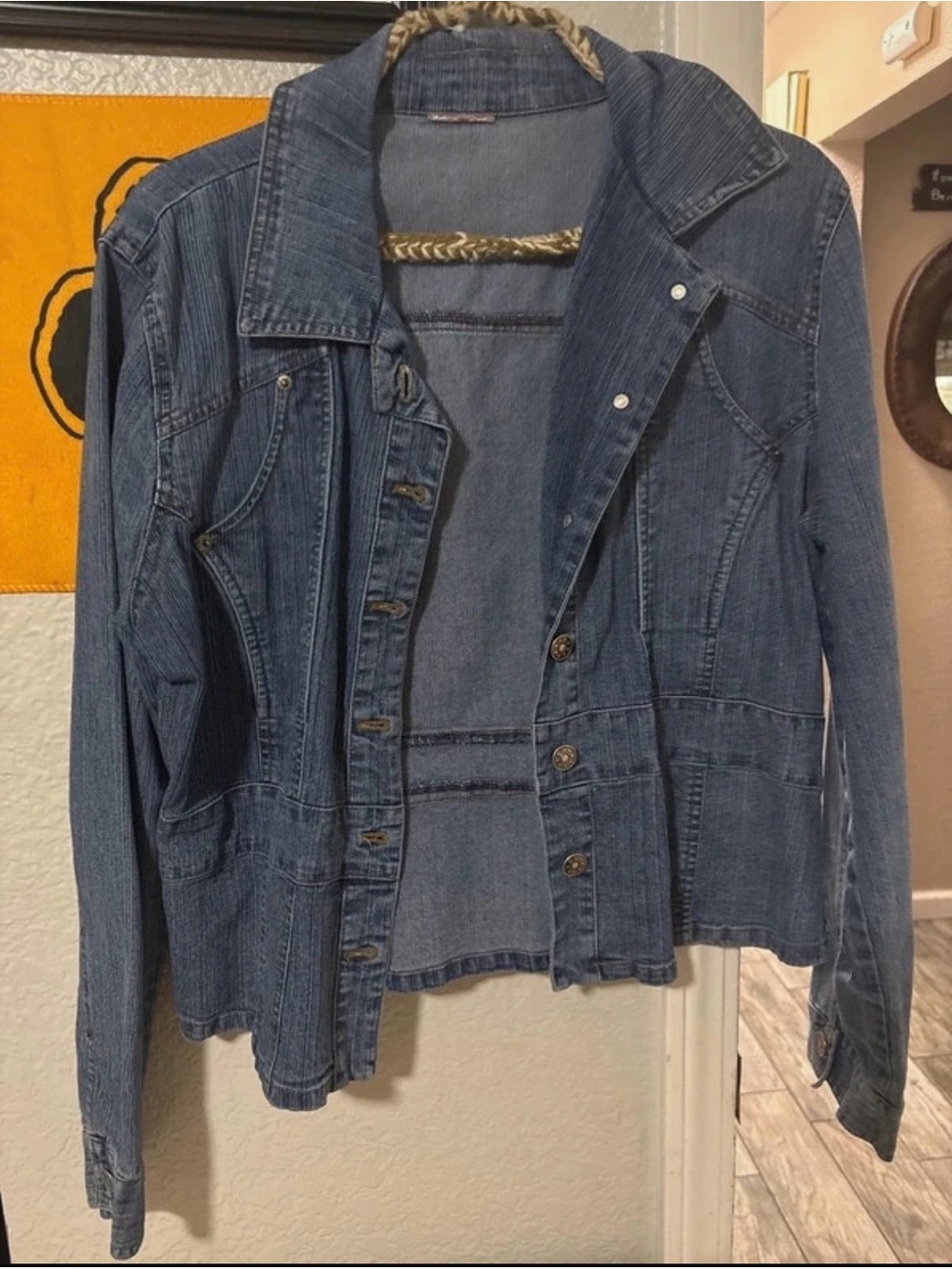 Women's Blue Denim Jean Jacket - Classic Casual Outerwear